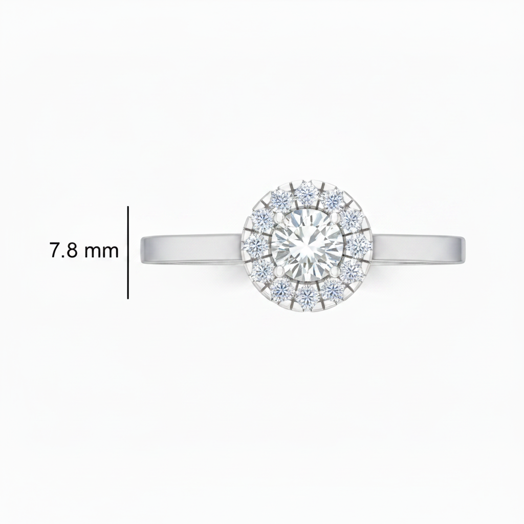 Single Halo Lab Grown Diamond