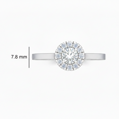 Single Halo Lab Grown Diamond