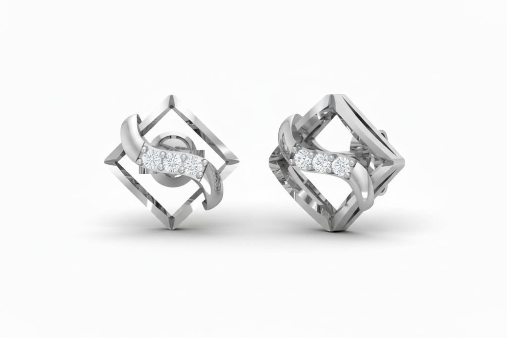 Wavy Square Certified Diamond
