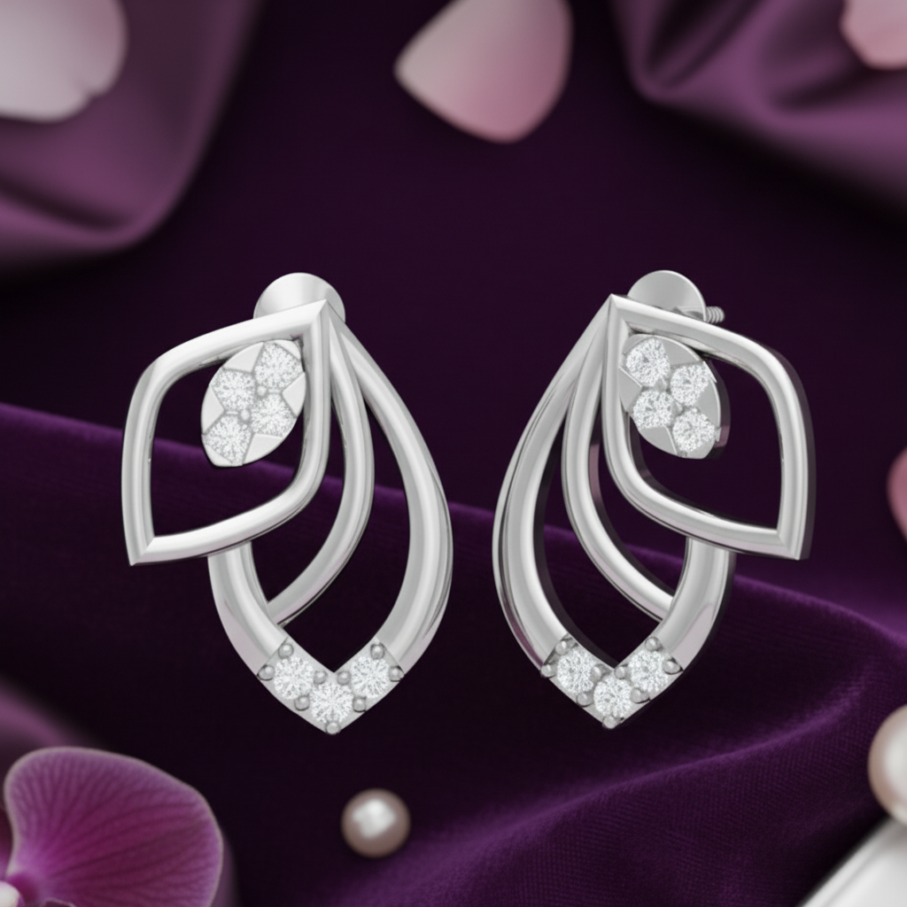 Classic Bloom Floral Petal Certified Diamond