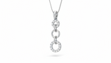 Double Loop Interlocking Diamond Dangle