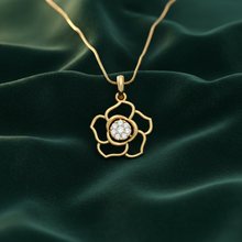 Load image into Gallery viewer, Organic Leaf Silhouette Diamond Dangle