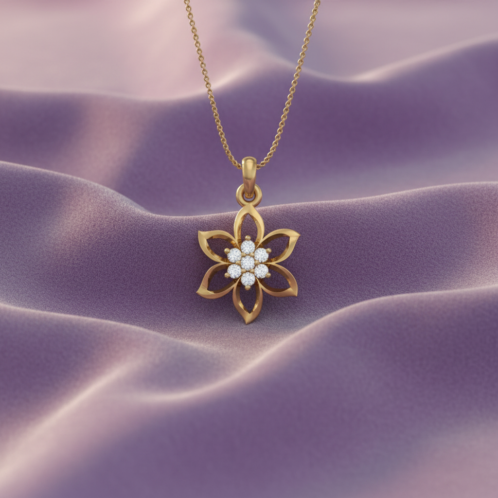 Flower Petal Diamond Glow