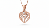 Nature-Inspired Heart Pendant