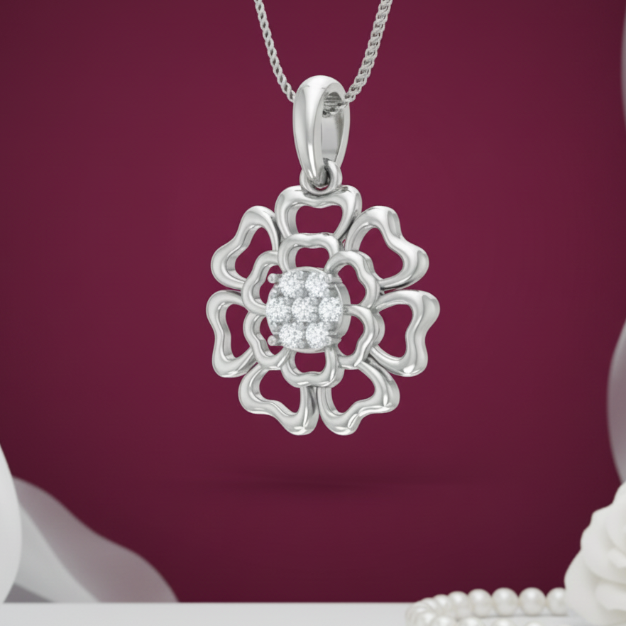 Crystal Floral Petal Diamond Radiance