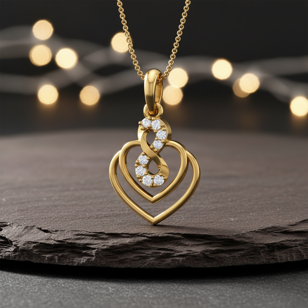 Double Heart Infiniti Diamond