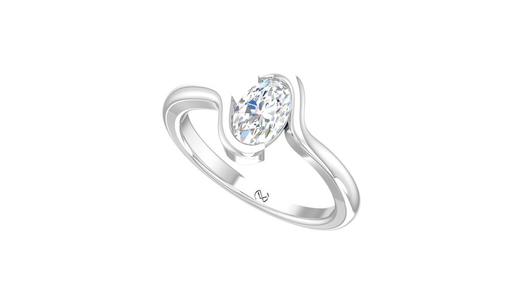 Fancy Oval One Stone Lab Grown Diamond