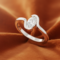 Fancy Oval One Stone Lab Grown Diamond