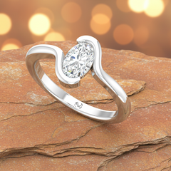Fancy Oval One Stone Lab Grown Diamond