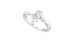 Fancy Oval One Stone Lab Grown Diamond
