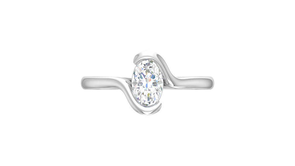 Fancy Oval One Stone Lab Grown Diamond