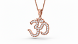 Devotional Om Symbol Diamond Sparkle Drop