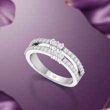 Load image into Gallery viewer, Sweeping Intertwining Dual-Shank Crossover Diamond
