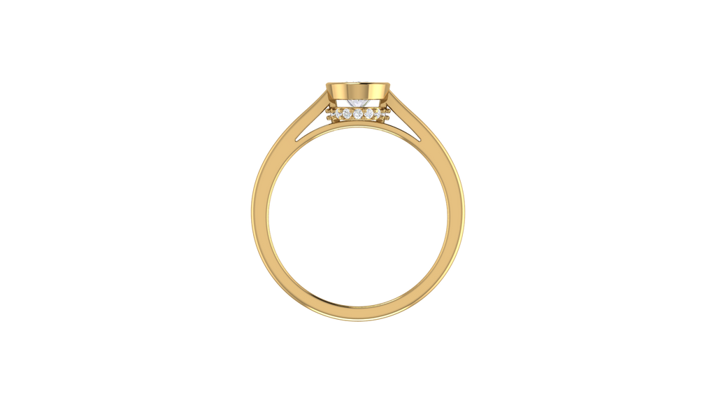 Oval With Round Diamond
