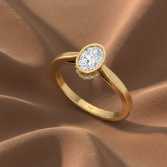 Oval With Round Diamond