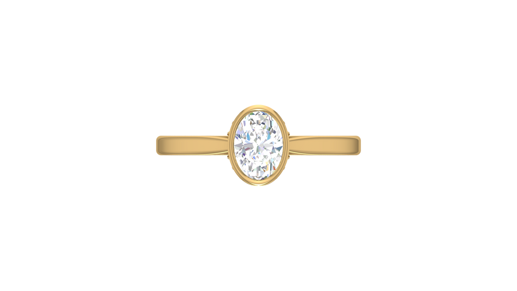 Oval With Round Diamond