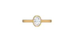 Oval With Round Diamond