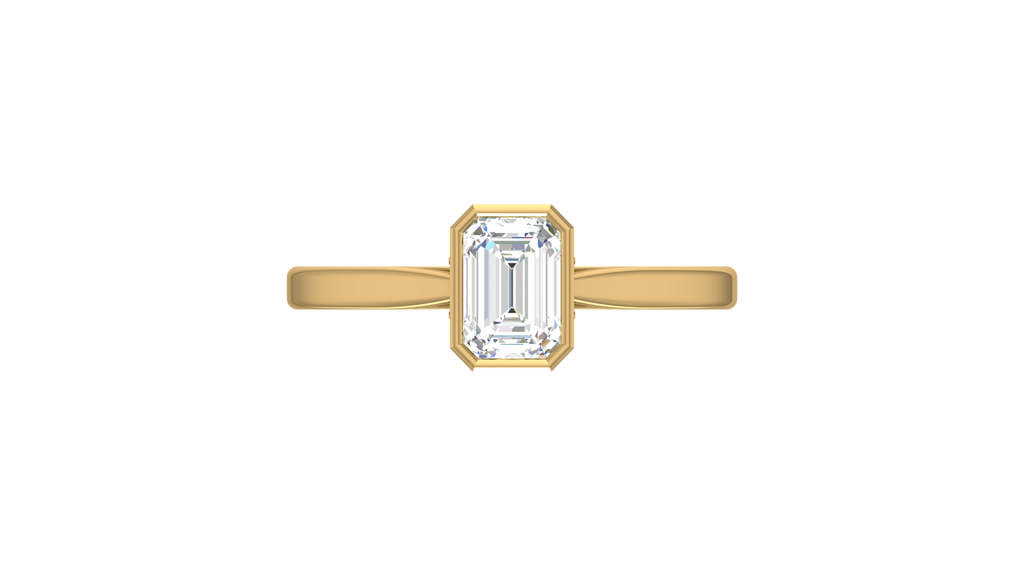 Emerald With Round Diamond