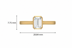 Emerald With Round Diamond