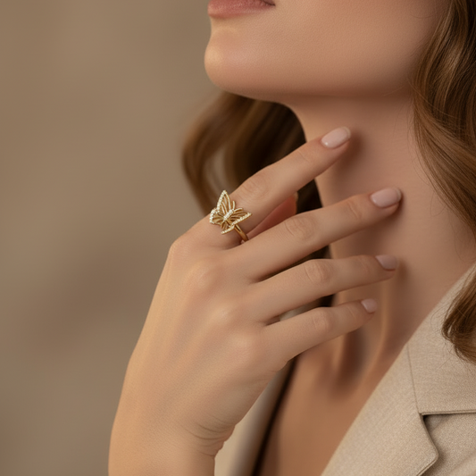 Opulent Symmetrical Butterfly Diamond