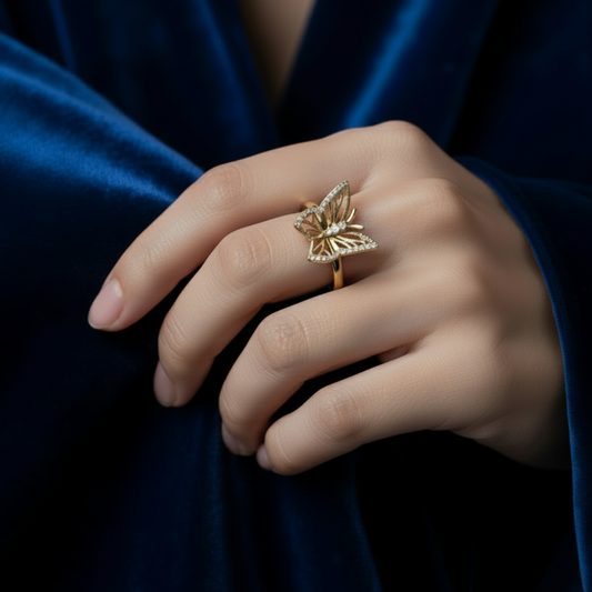 Opulent Symmetrical Butterfly Diamond