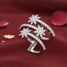 Load image into Gallery viewer, Opulent Garden Bloom Cluster Encrusted Romantic Wrap Statement