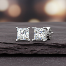 Load image into Gallery viewer, 1.00 ctw Princess Lab Grown Studs