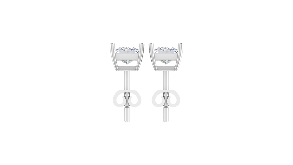 1.20 ctw Princess Lab Grown Studs