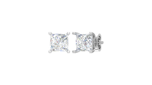 Load image into Gallery viewer, 0.85 ctw Princess Lab Grown Studs