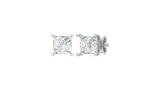0.85 ctw Princess Lab Grown Studs