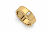 Vertical Twin Stone Diamond