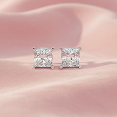 1.25 ctw Princess Lab Grown Studs