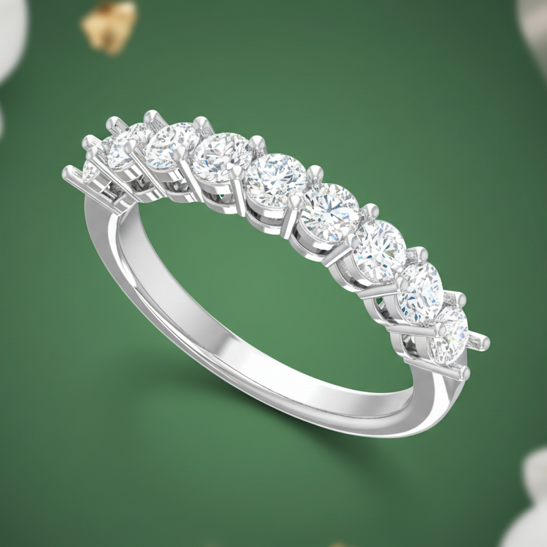 Traditional Nine Stone Diamond