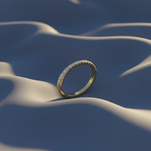 Load image into Gallery viewer, Unbroken Crescent-Arc Encrusted Timeless Half-Eternity Scintillating