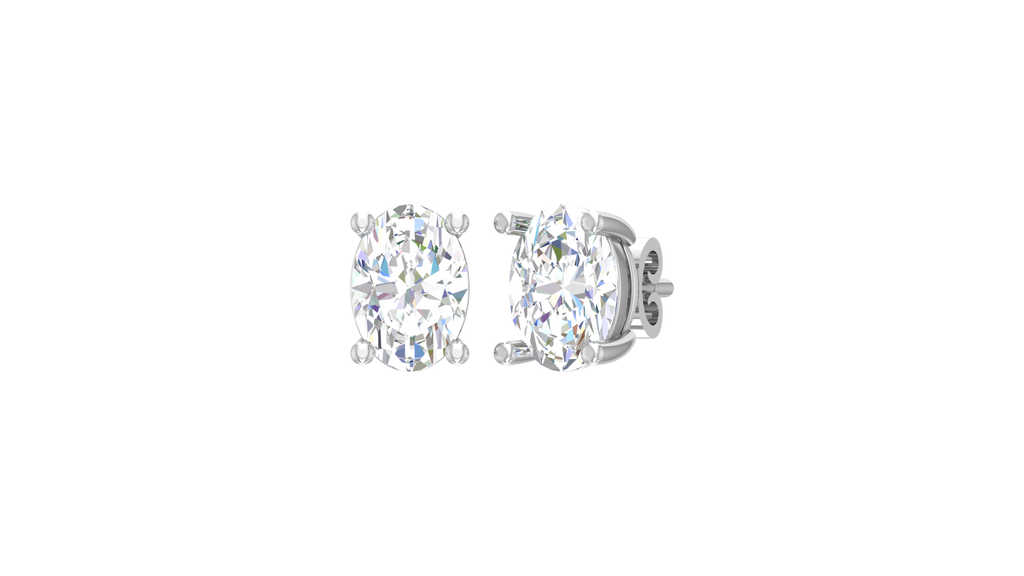 1.00 ctw Oval Lab Grown Studs