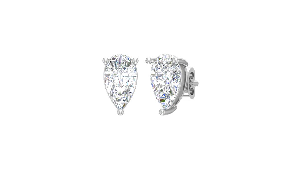 1.00 ctw Pear Lab Grown Studs