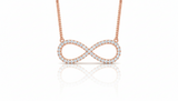 Dainty Diamond Forever Love Symbol Necklace With Chain