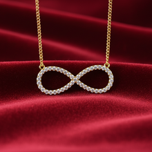 Load image into Gallery viewer, Dainty Diamond Forever Love Symbol Necklace With Chain