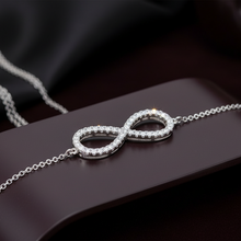 Load image into Gallery viewer, Dainty Diamond Forever Love Symbol Necklace With Chain