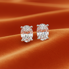 1.50 ctw Oval Lab Grown Studs