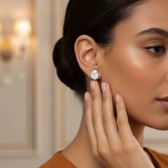 1.50 ctw Oval Lab Grown Studs