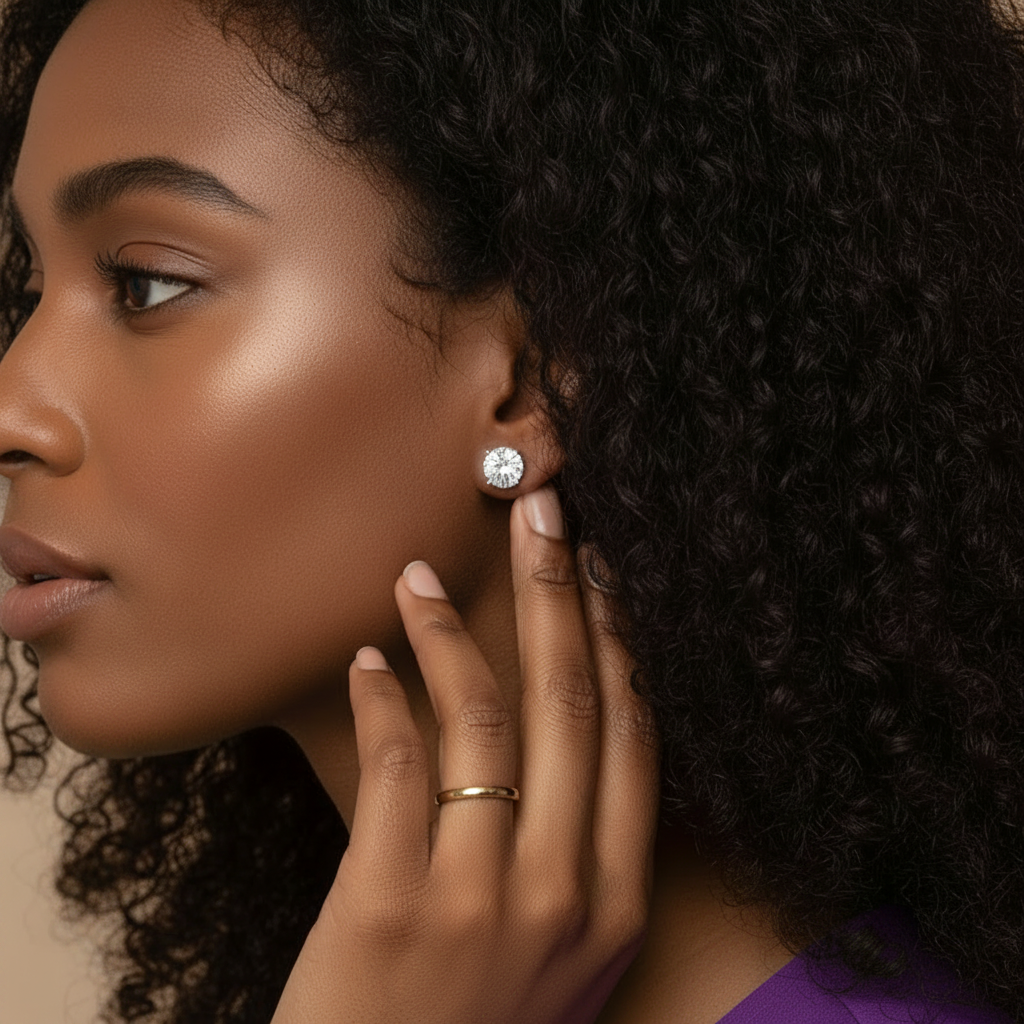 3.00 ctw Round Lab Grown Studs