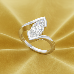 IGI cert. 2.00 ctw Marquise Lab Grown
