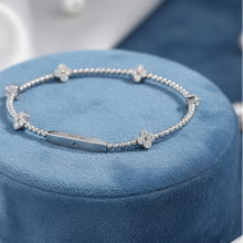 Load image into Gallery viewer, Adjustable  Floral Clover Certified Diamond