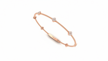 Load image into Gallery viewer, Adjustable  Floral Clover Certified Diamond