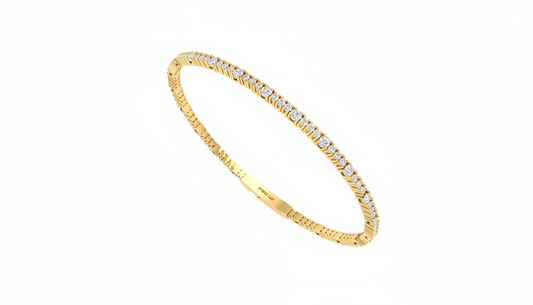 Hinged Multi-Section Diamond Shimmer