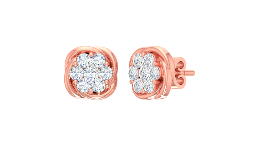 Love Knot Cluster Stud Earring