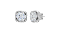 Love Knot Cluster Stud Earring