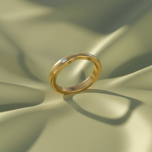 Load image into Gallery viewer, Fluid Crossing-Arc Dual Bezel-Framed Tip-Set Bypass Sculptural