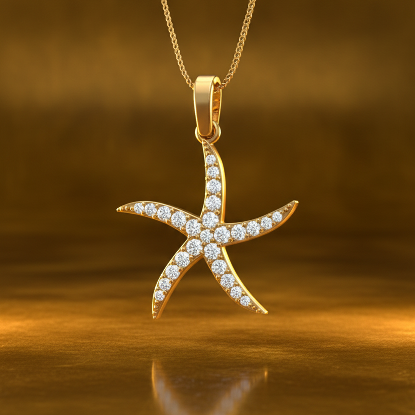 Sea Star Diamond Accent Sparkle